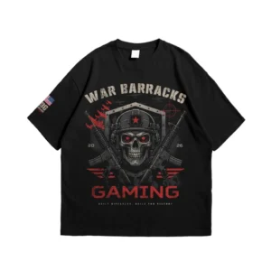 war barracks gaming t shirt skull ops
